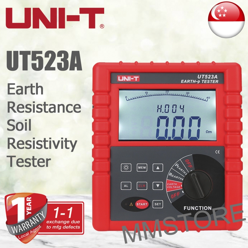 UNIT UT523A Earth Resistance Soil Resistivity Tester MM Store