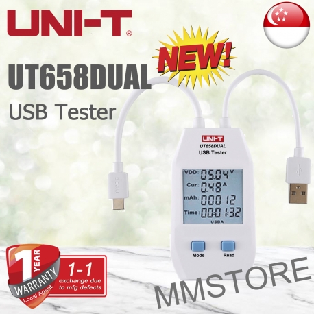 UNI-T UT658DUAL USB Tester