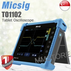 MICSIG TO1102 Tablet Oscilloscopes, 100MHz Bandwidth, 2 Channels 1GSa/S Sample Rate 8-inch TFT LCD Display