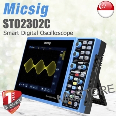 MICSIG STO2302C Smart Digital Oscilloscopes, 300MHz Bandwidth, 2 Channels 2GSa/S Sample Rate 8-inch TFT LCD Display