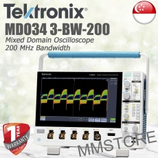 Tektronix MDO34 3-BW-200 Mixed Domain Oscilloscope