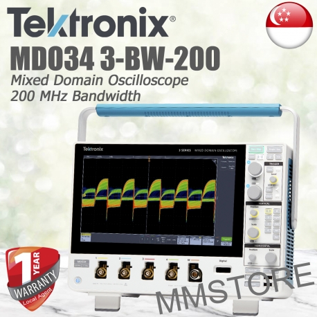 Tektronix MDO34 3-BW-200 Mixed Domain Oscilloscope