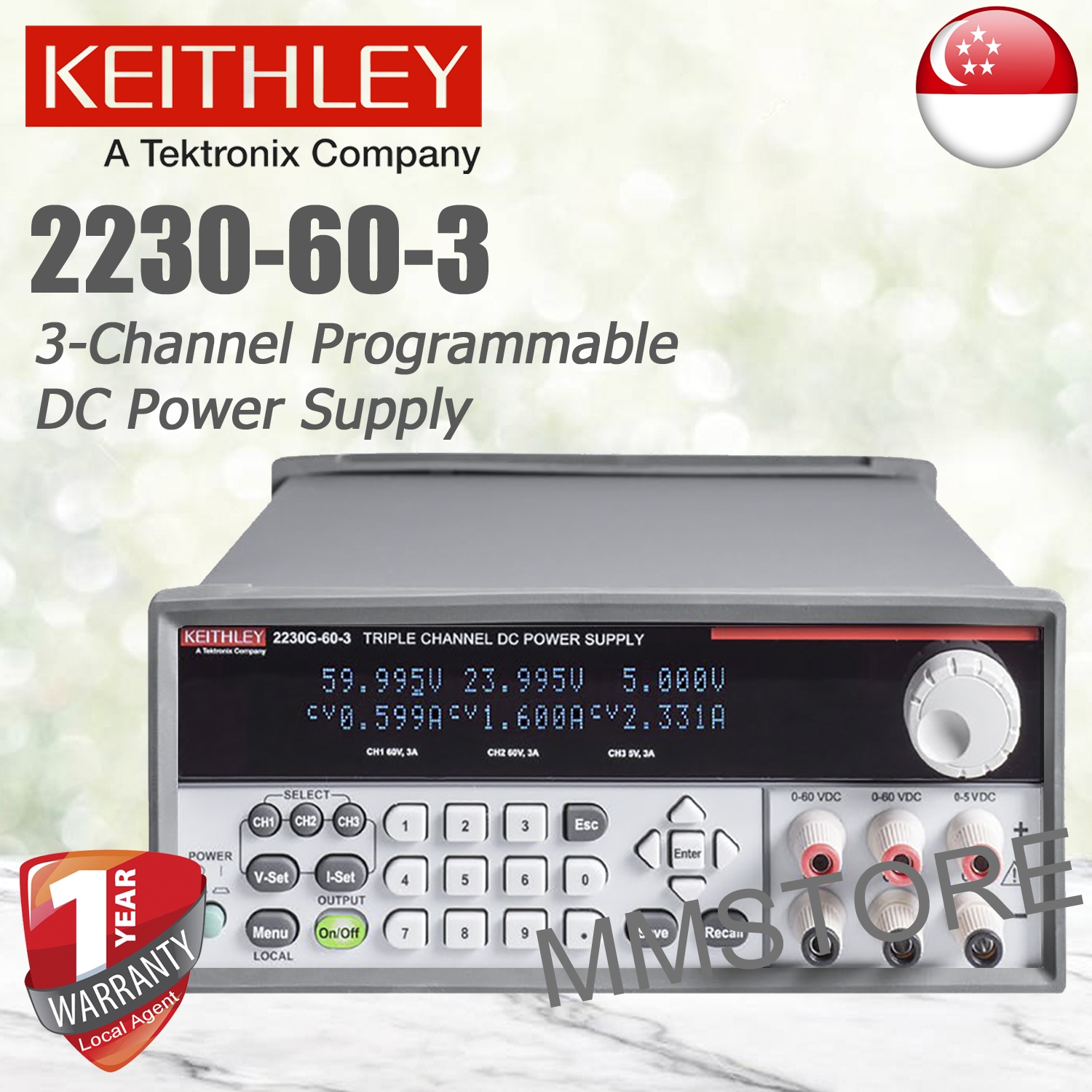 Keithley 2230-60-3 High Power Programmable Power Supplies Keithley 2230-60-3 High Power Programmable Power Supplies