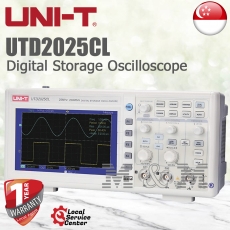 UNI-T UTD2025CL, 2ch 25MHz Digital Storage Oscilloscope (FOC Calibration Cert)