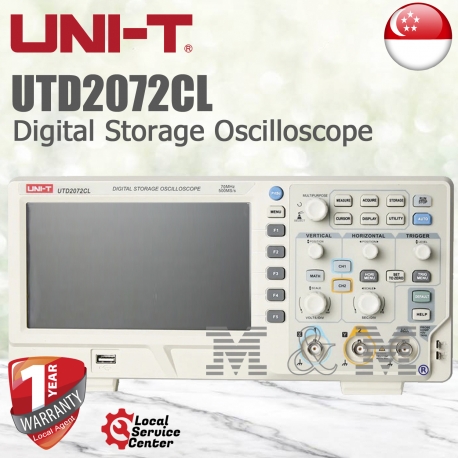 UNI-T UTD2072CL, 2ch 70MHz Digital Storage Oscilloscope (FOC ...