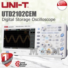 UNI-T UTD2102CEM, 2ch 100MHz Digital Storage Oscilloscope (FOC Calibration Cert)