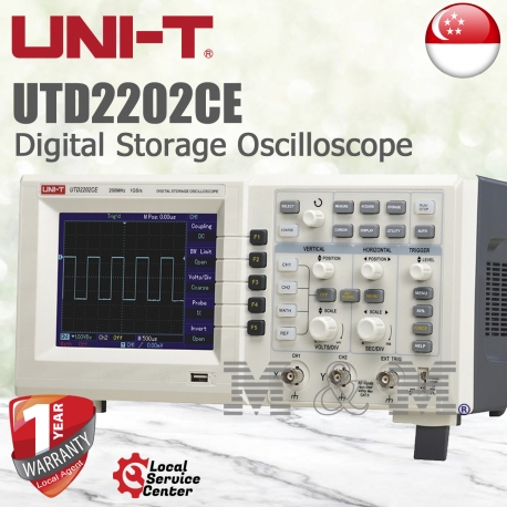 UNI-T UTD2202CE, 2ch 200MHz Digital Storage Oscilloscope