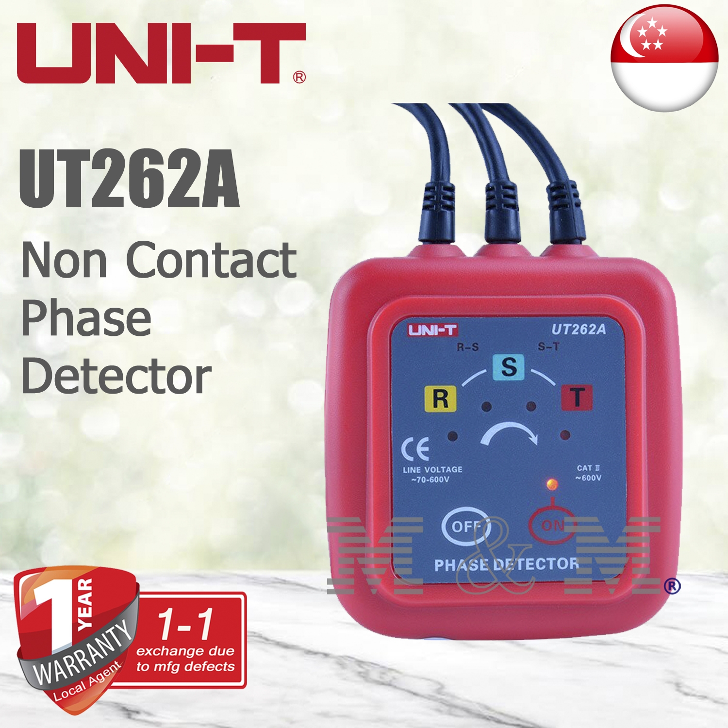 3-phase Power Detector Phase Rotation Monitor, Phase Sequence Meter ...