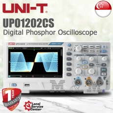 UNI-T UPO1202CS, 2ch 200MHz Digital Phosphor Oscilloscope (FOC Calibration Cert)