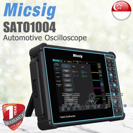 MICSIG SATO1004 Automotive Oscilloscopes, 100MHz Bandwidth, 4 Channels ...