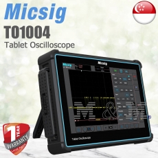 MICSIG TO1004 Tablet Oscilloscopes, 100MHz Bandwidth, 4 Channels 1GSa/S Sample Rate 10.1-inch LCD Display
