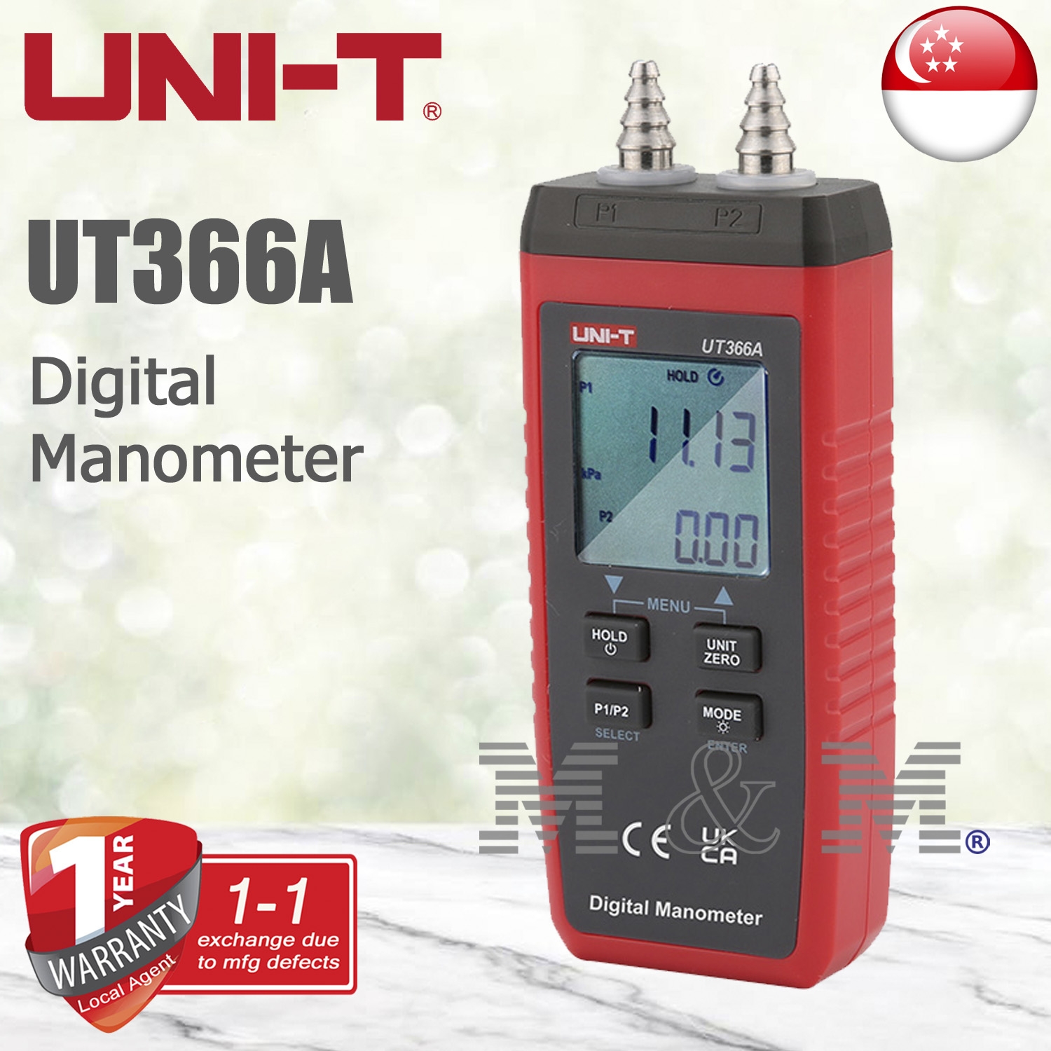UNI-T UT366A Digital Manometer - MM Store