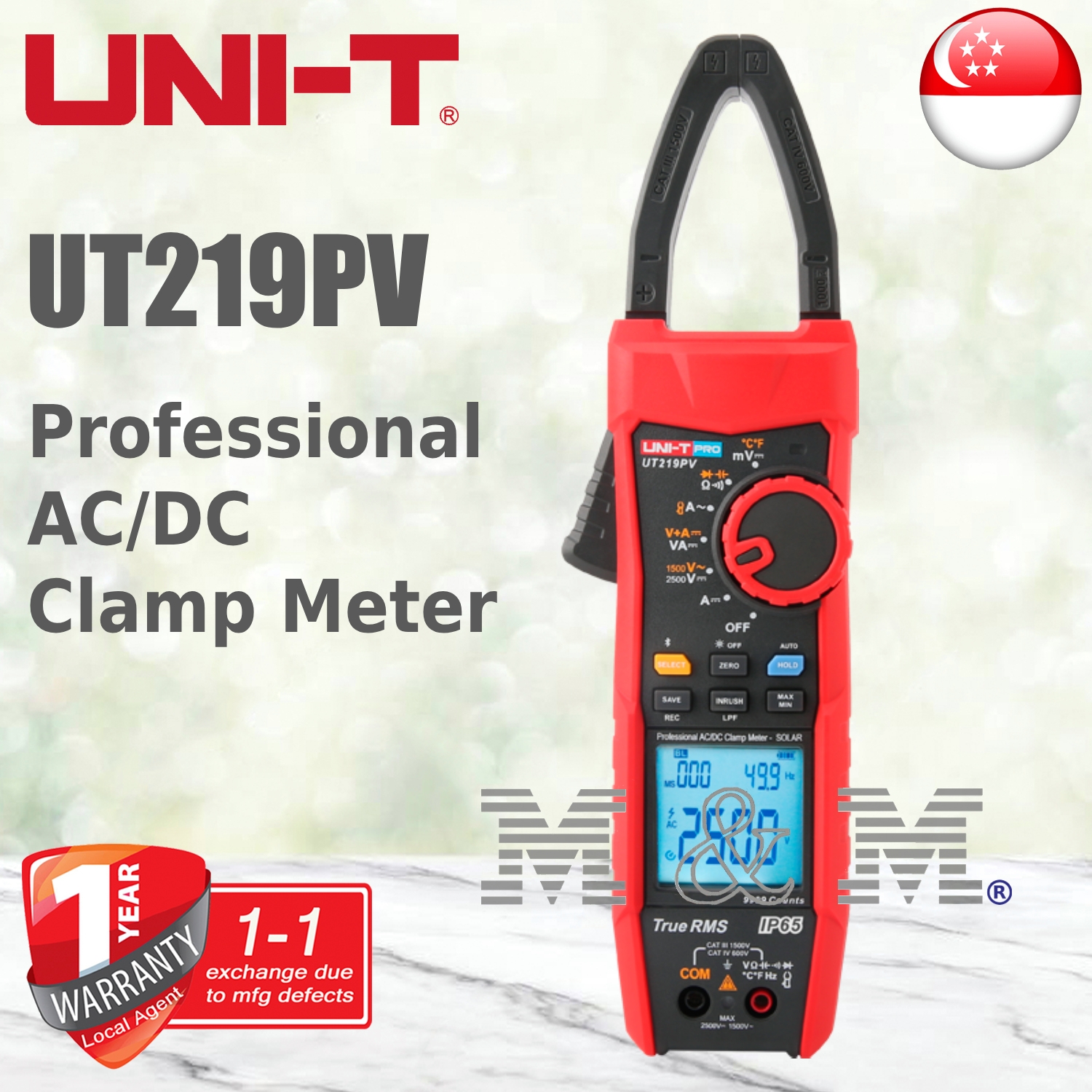 UNI-T UT219PV Digital Clamp Meter - MM Store