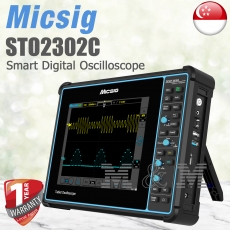 MICSIG STO2302C Smart Digital Oscilloscopes, 300MHz Bandwidth, 2 Channels 2GSa/S Sample Rate 8-inch TFT LCD Display